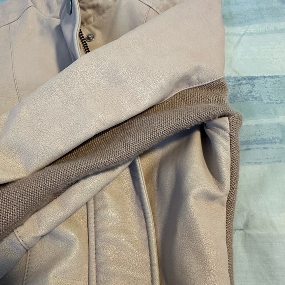 Free People Pink Rose Moto Vegan Leather Faux Suede Jacket - Picture 10 of 15